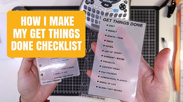How to make a Get Things Done Weekly Review Dashboard Checklist