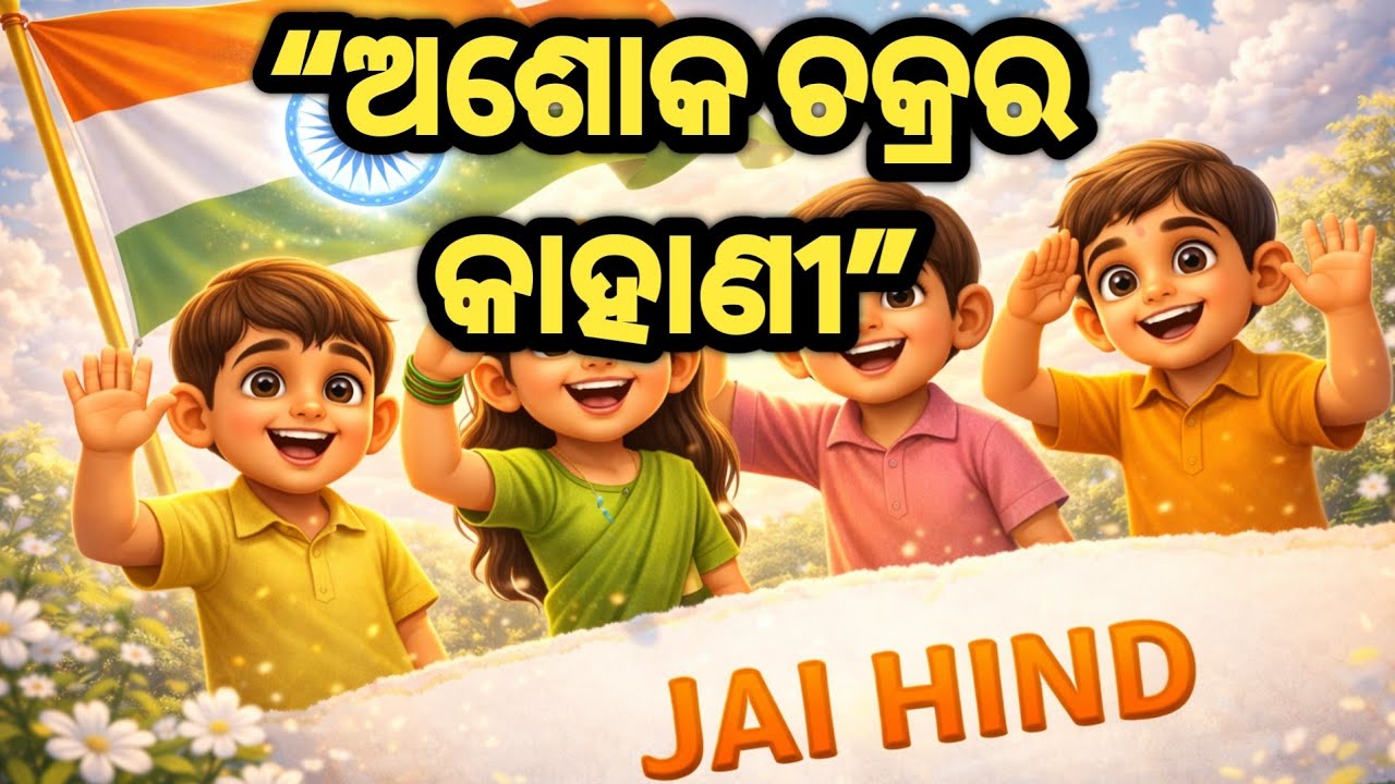 ଅଶୋକ ଚକ୍ର କାହିଁକି ତିରଙ୍ଗାରେ ଅଛି? 🇮🇳 | Odia Kids Story