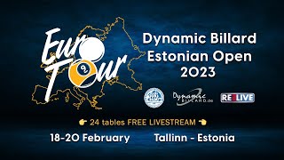 LIVE TV 3 - EuroTour Estonian OPEN 2023 powered by Dynamic Billard & REELIVE Final Day