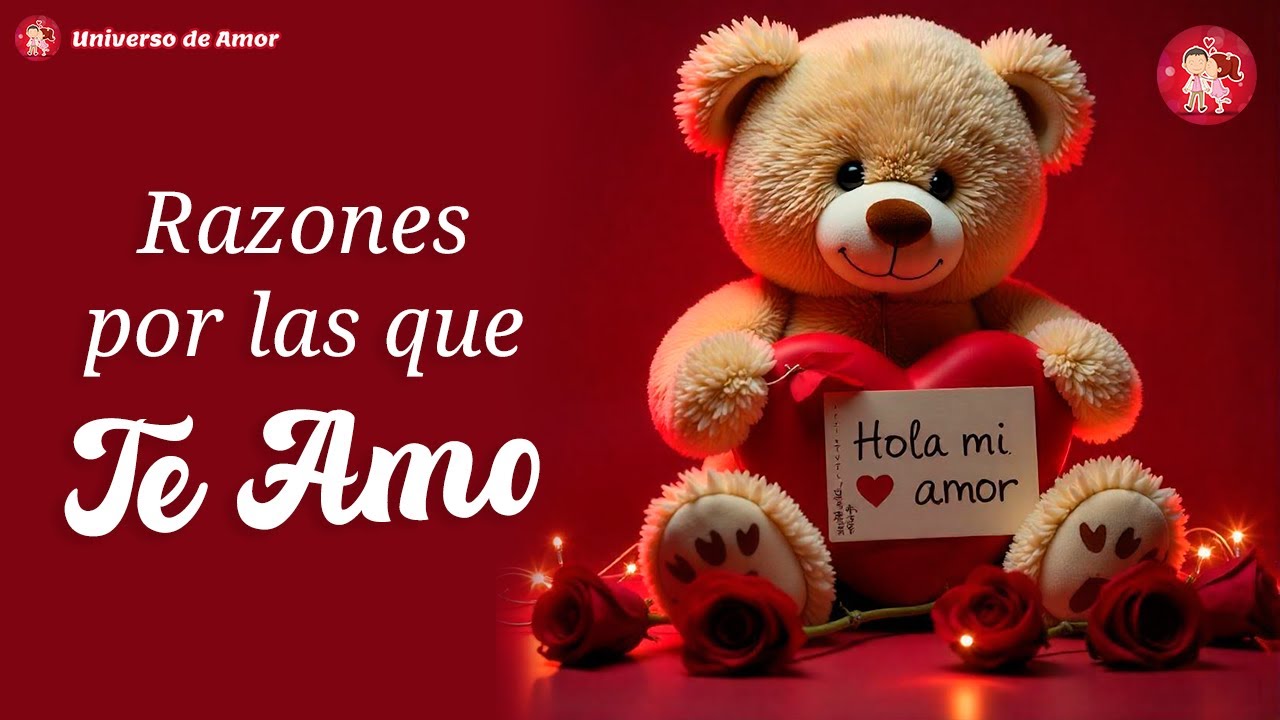 💕 Este bonito mensaje de amor es para ti 🌹💝 Te amo porque tus caricias ...