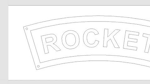 Vectric V10 Tutorials | Vector Drawing | Rocket Nameplate