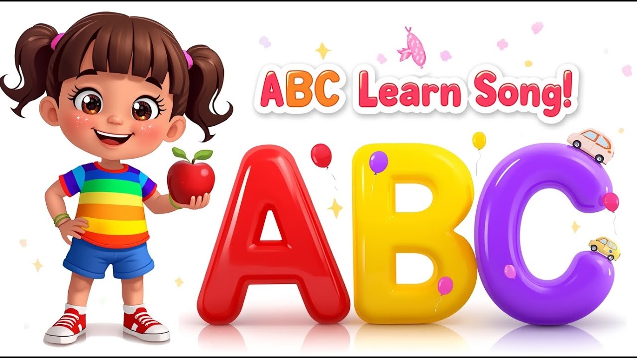 ABC Song for Kids Learn ABCD with 3D Animation A to Z Alphabet Song ...