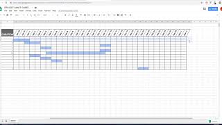 How to make Project Gantt Chart in Google Sheet