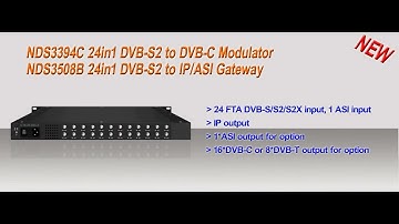 8/16/24 DVB S/S2 Tuner  IRD To Dvb-c/ DVB-T/ISDB-T/ATSC Catv RF Modulator