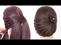 simple hairstyle for short hair | bun hairstyle for prom | trendy hairstyle for ladies