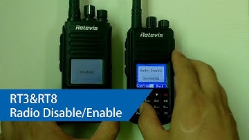 RT3 and RT8 Radio Enable and Radio Disable