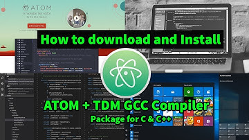 How To Download And Install Atom Editor And TDM GCC MinGW Compiler For C In Windows 10 #1