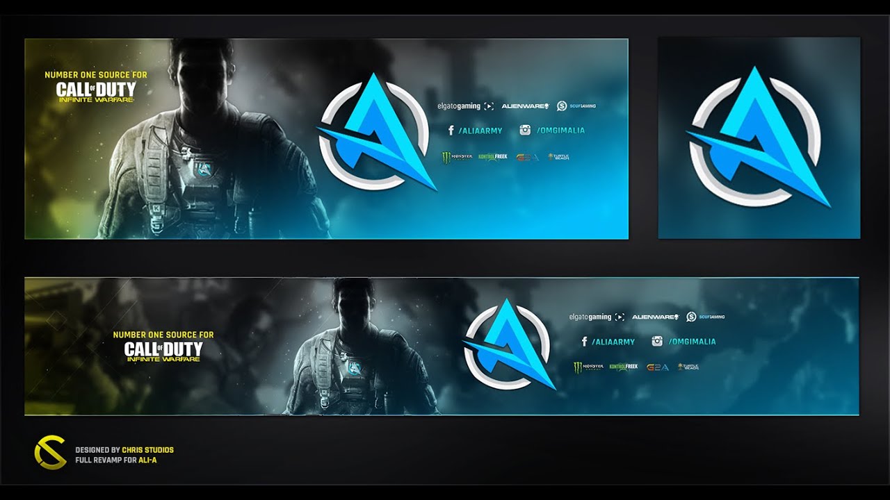 full infinite warfare themed revamp for omgitsalia speed art