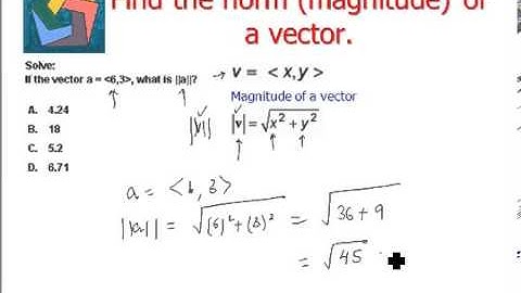 Find the norm (magnitude) of a vector