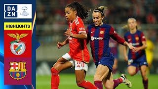 EIGHT GOAL THRILLER | Benfica vs. Barcelona (UEFA Women's Champions League 2023-24 Matchday 6)