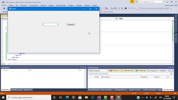 Programación ComboBox en Visual Studio 2015