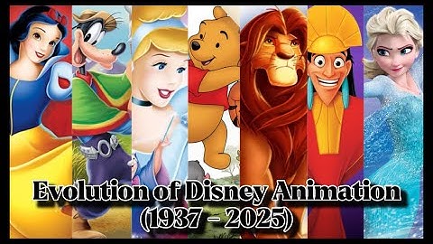 Evolution Of Disney Animation