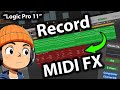 Record MIDI FX in Logic Pro 11 - How to Print and Record MIDI FX to a new Track with MIDI Routing