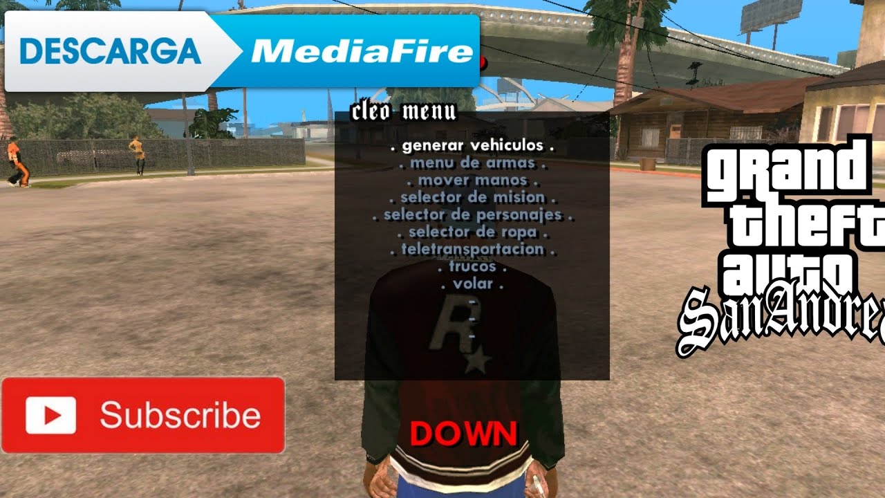 Como Poner TRUCOS en GTA San Andreas Android 2022  Menú Cleo v2.00 Para GTA  San Andreas Android 