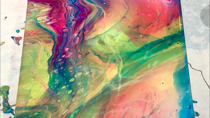 (189) Golden Color Pouring Medium - Flip Cup No Silicone - Fluid Acrylic Paint Pouring - Flow Art