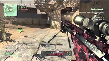 Mw3! CRAZY 9 MSR KILLS 100% ACCURACY STREAK l HD l