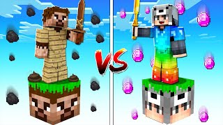 FAKİR TEK BLOK VS ZENGİN TEK BLOK FİLMİ 😱 - Minecraft