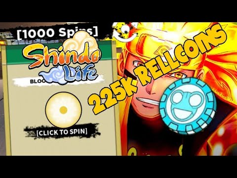 NOVO CÓDIGO DE 50 SPINS 5K RELL COINS NO SHINDO LIFE 136.2 