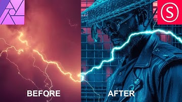 BEST Blend Ranges Trick Ever - Amazing Lightning Effect - Affinity Photo
