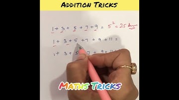 Short Maths Tricks || Addition of consecutive odd numbers trick #youtubeshorts #trending #ytshorts