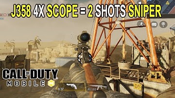 New J358 with 4x scope = 2 shot Sniper in COD Mobile | New Gunsmith Update in Call of Duty Mobile
