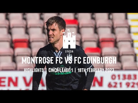 Montrose FC Edinburgh Goals And Highlights