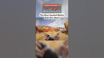 Most Awaited Mythic DLQ 33 is Back in COD Mobile #shorts #codmobile #trendingshorts