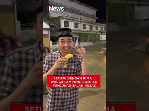 Setuju dengan Bima, Warga Lampung Kompak Tunjukan Jalan Rusak