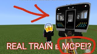 ОБЗОР МОДА REAL TRAIN MOD PE!!!! реал трайн на МАЙНКРАФТ ПЕ!?