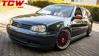 Grey VW Golf MK4 Wagon Bagged Project by Marius