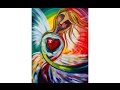 EASY Beginners acrylic painting | Abstract Angel | The Art Sherpa | TheArtSherpa