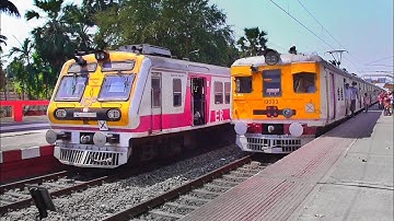 Perfect Parallel Train Crossing | Bandel-Katwa Modern ICF Medha EMU Crossing Katwa-Bandel Local | ER