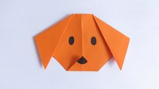 Como Hacer una Carita de Perro de Papel - ORIGAMI - Paper Dog Face