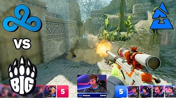 МАТЧ НА ВЫЛЕТ!! - Cloud9 vs BIG - ЛУЧШИЕ МОМЕНТЫ - BLAST Premier Spring Groups 2024 - Карта 1 | КС2