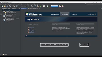 How to Apply Dark Theme on Apache NetBeans 11.3