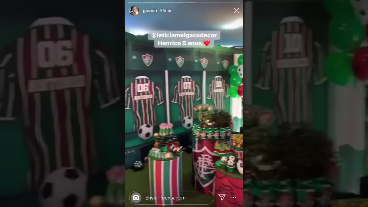 Festa tricolor do filho de Ganso, Henrico