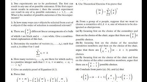 Probability - Combinatorial Analysis