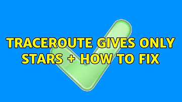Unix & Linux: traceroute gives only stars + how to fix (3 Solutions!!)