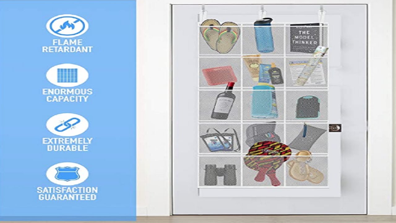 Over the Door Organizer Mesh Cruise Ship Hotel Room Lightweight 15