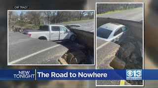 Multiple cars have now fallen victim to Tracy sinkhole