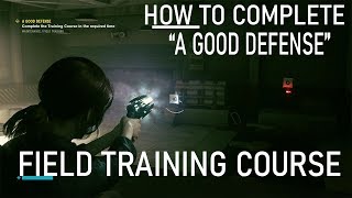 Control - How to complete the Field Training course (A Good Defense Mission) screenshot 5
