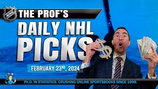 NHL DAILY PICKS: THE PROF'S BEST BET FOR FRIDAY FEBRUARY 23rd! #nhlbettingpicks