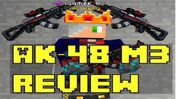 AK-48 M3 review - Pixel Gun 3D