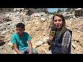 كاميرا الكوفية ترافق الطفل محمد العر الذي نجا من قصف اسرائيلي استهدف منزلهم