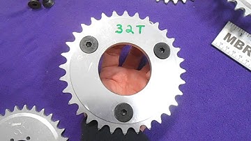 MBRebel.com Small 1/4 Inset Disc Hub Sprocket Adapter with Bolt Options  20087