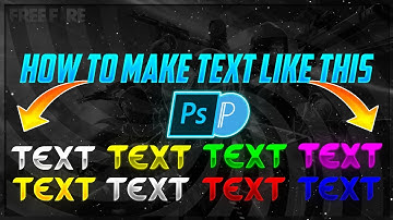How To Make Glowing Text || Glow Text Tutorial Pscc || Free Fire Thumbnail  Glow Text || Ff lion