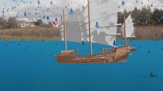 Blender rain and water simulation test using particles and dynamic paint - Blender v2.81a