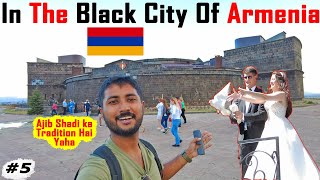 Brown Indian In The Black City of Armenia 🇦🇲 Gyumri. Armenian Wedding.