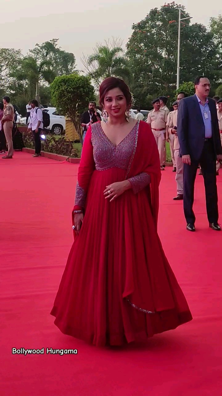 Cerena looks elegant in her red gown​ | Times of India