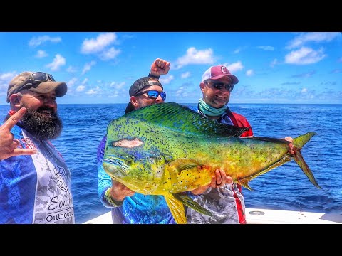 50 Miles Offshore Hooking GIANT Fish!